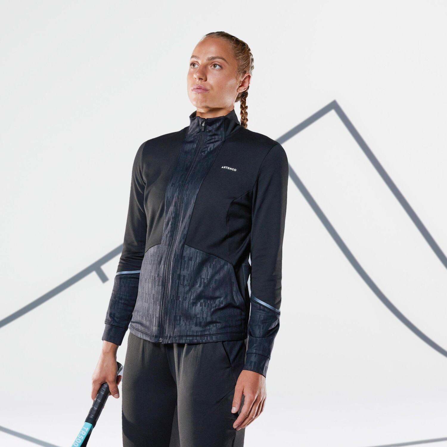 

Сухая термотеннисная куртка Decathlon Th500 Artengo, черный