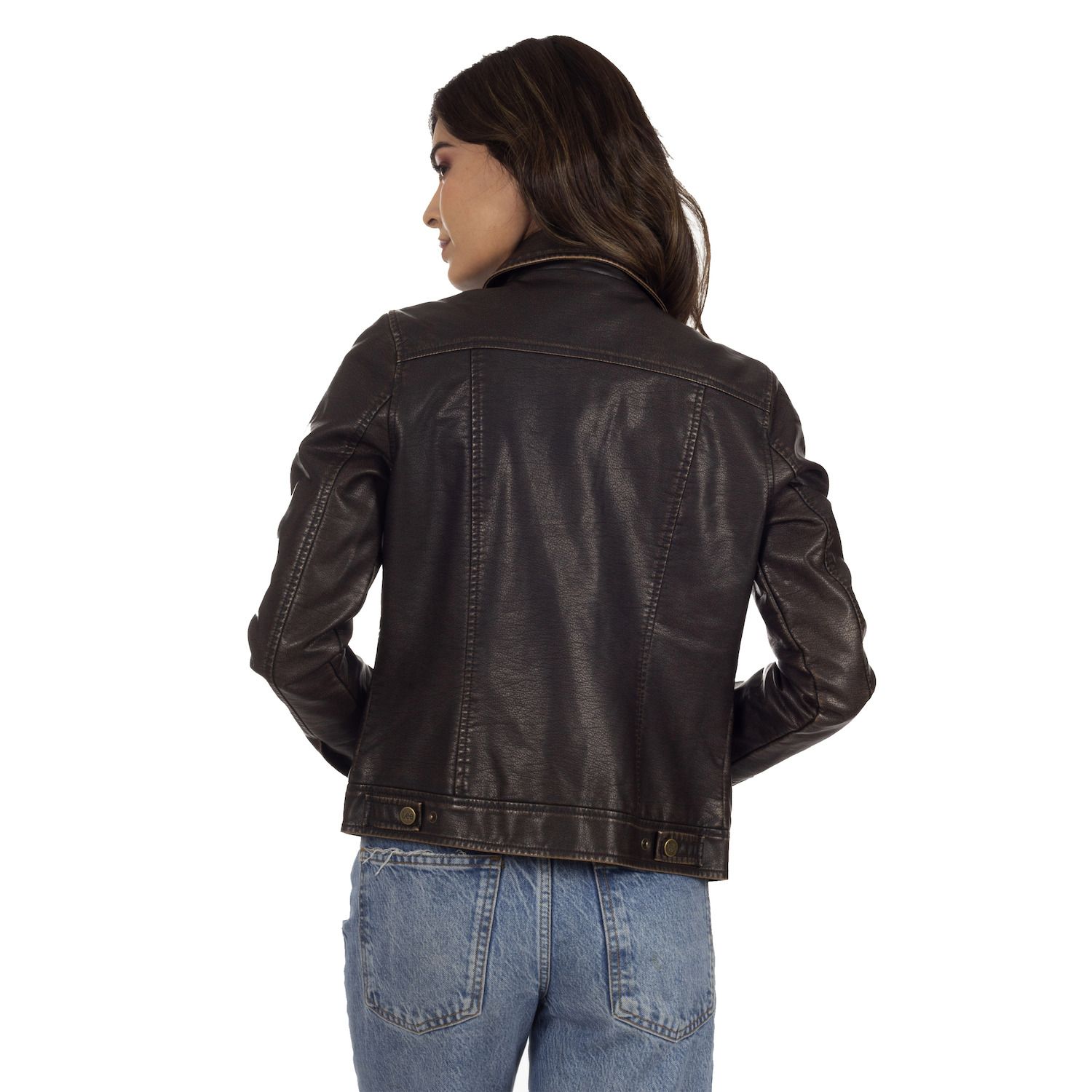 цена Женская классическая куртка Lee из искусственной кожи Trucker Lee