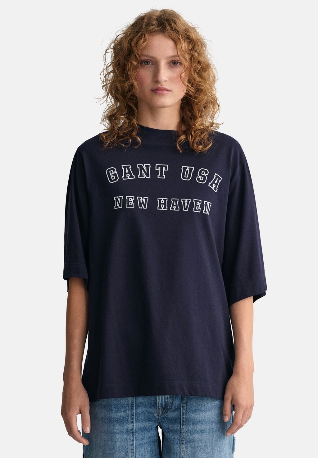 

Футболка с принтом GANT, синий