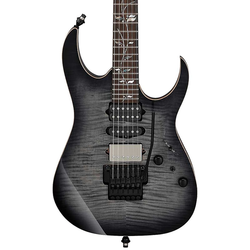 Электрогитара Ibanez RG J Custom Axe Deign Lab 6-String Electric Guitar with Case - Black Rutile