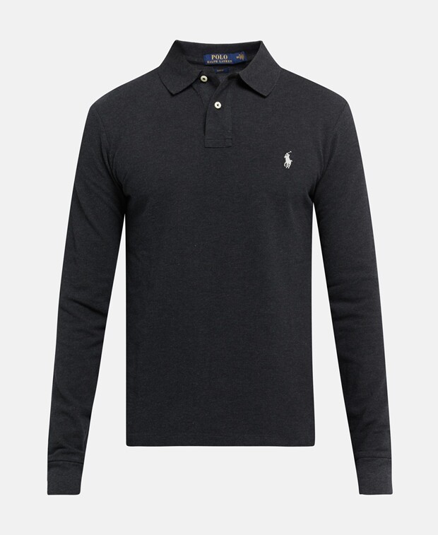 

Рубашка-поло с длинными рукавами Polo Ralph Lauren, цвет Black Coffee
