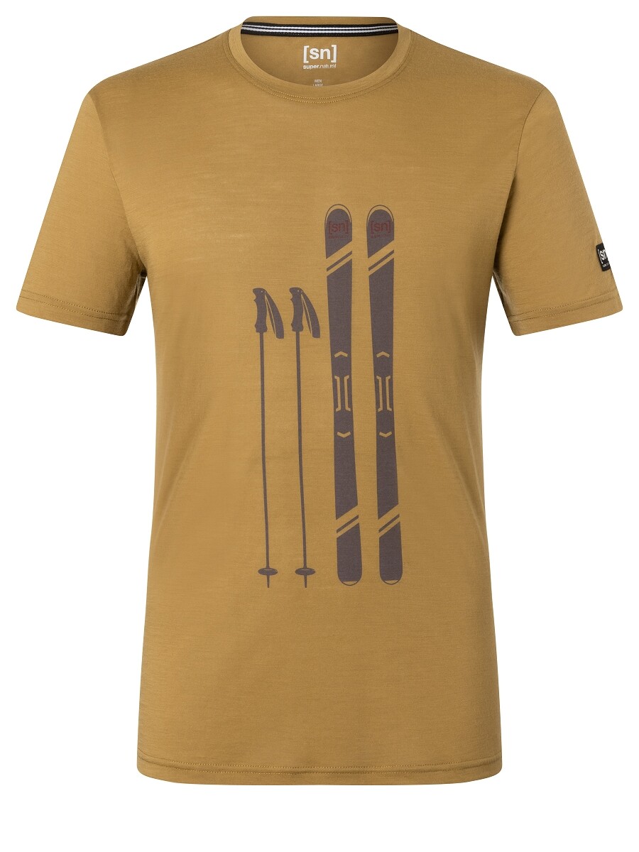 

Рубашка super.natural Merino T Shirt, желтый