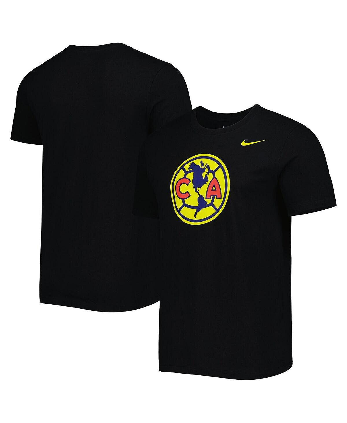 

Мужская черная футболка Club America Core Nike, Черный