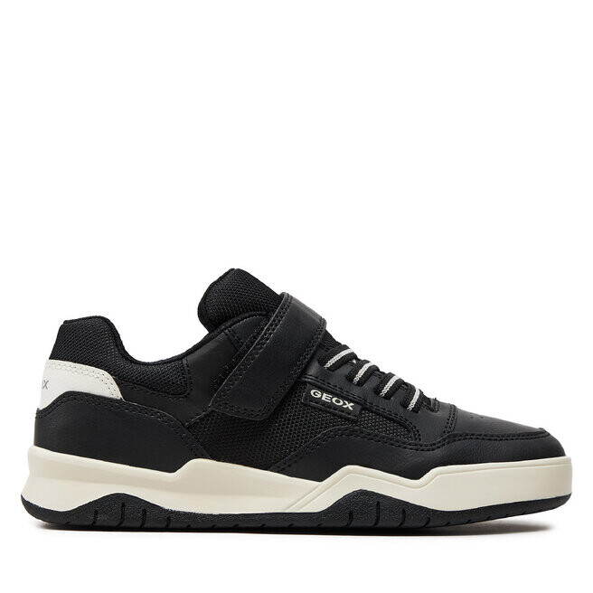 

Кроссовки Geox J Perth Boy J367RE 0FEFU C0127 D Black/White, черный