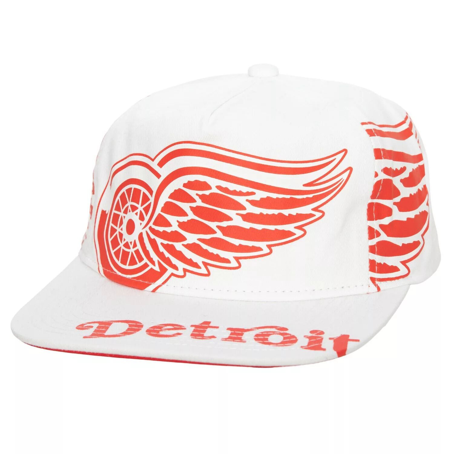

Мужская кепка Mitchell & Ness White Detroit Red Wings In Your Face Deadstock Snapback