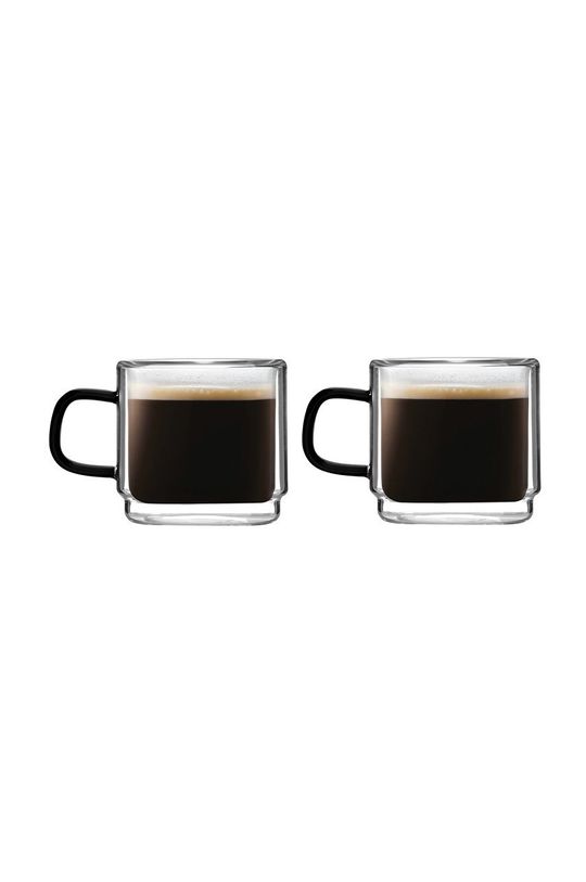 Набор кофейных чашек Carbon 80 мл (2 шт.) Vialli Design, мультиколор набор кофейных чашек 6 шт vialli design прозрачный