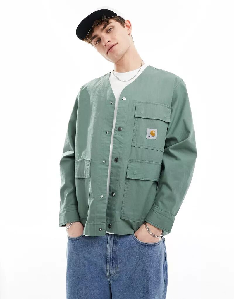 

Зеленая футболка Carhartt WIP Elroy