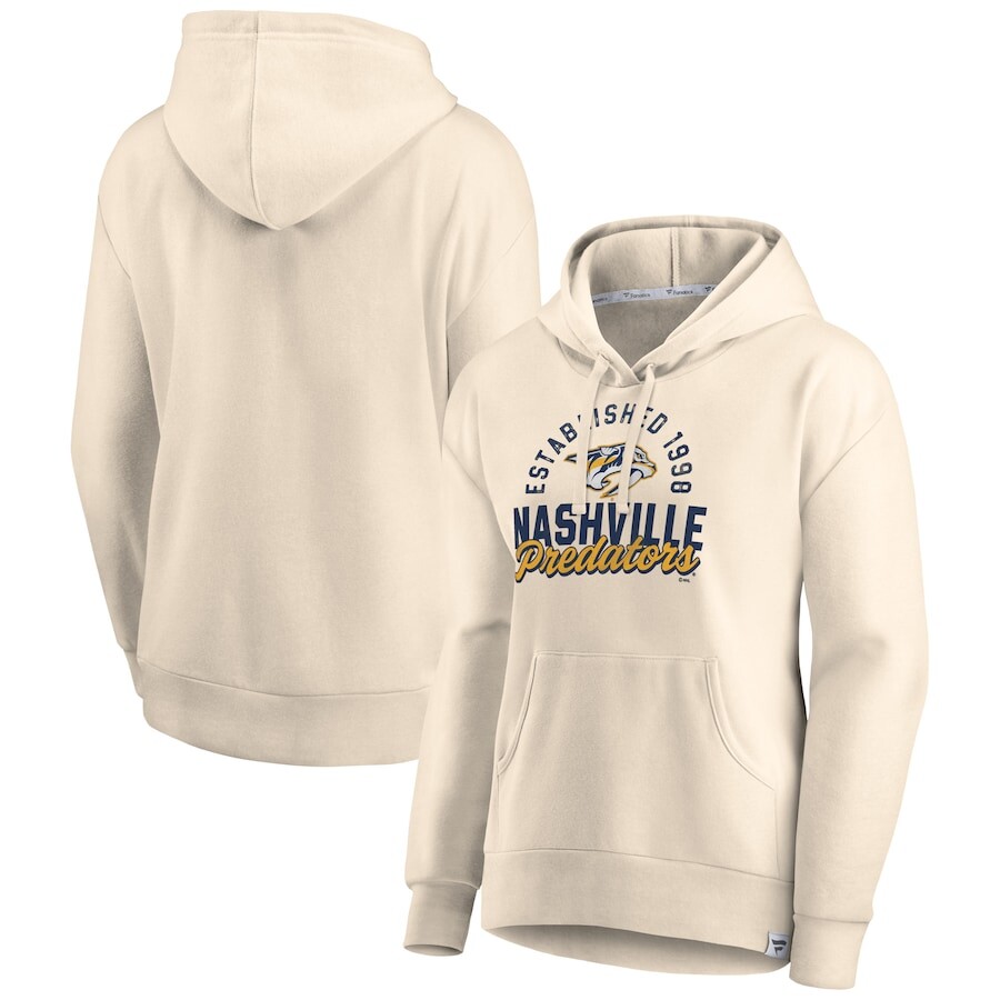 

Пуловер с капюшоном Fanatics Branded Nashville Predators, кремовый