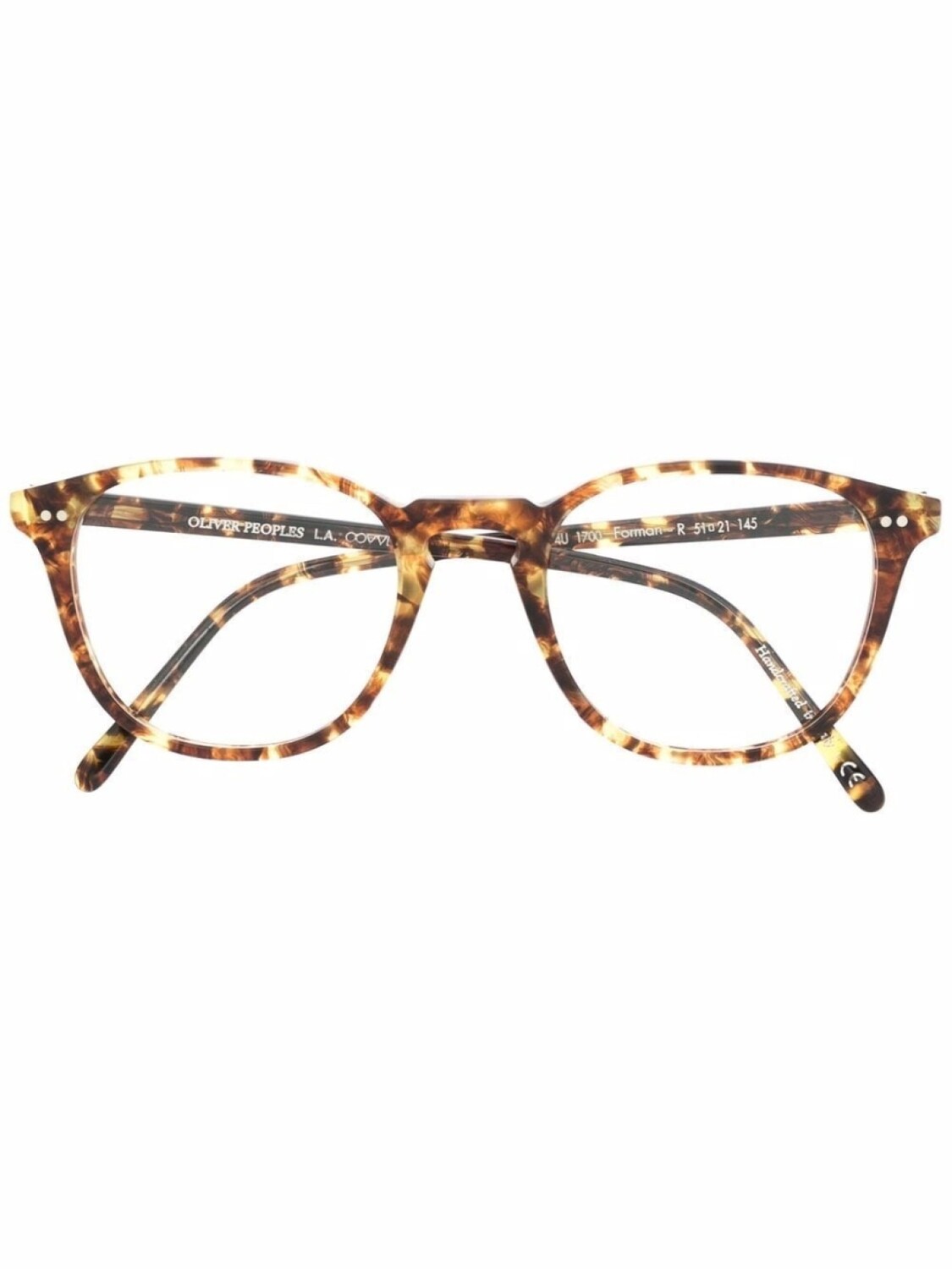 

Oliver Peoples очки в круглой оправе черепаховой расцветки, коричневый