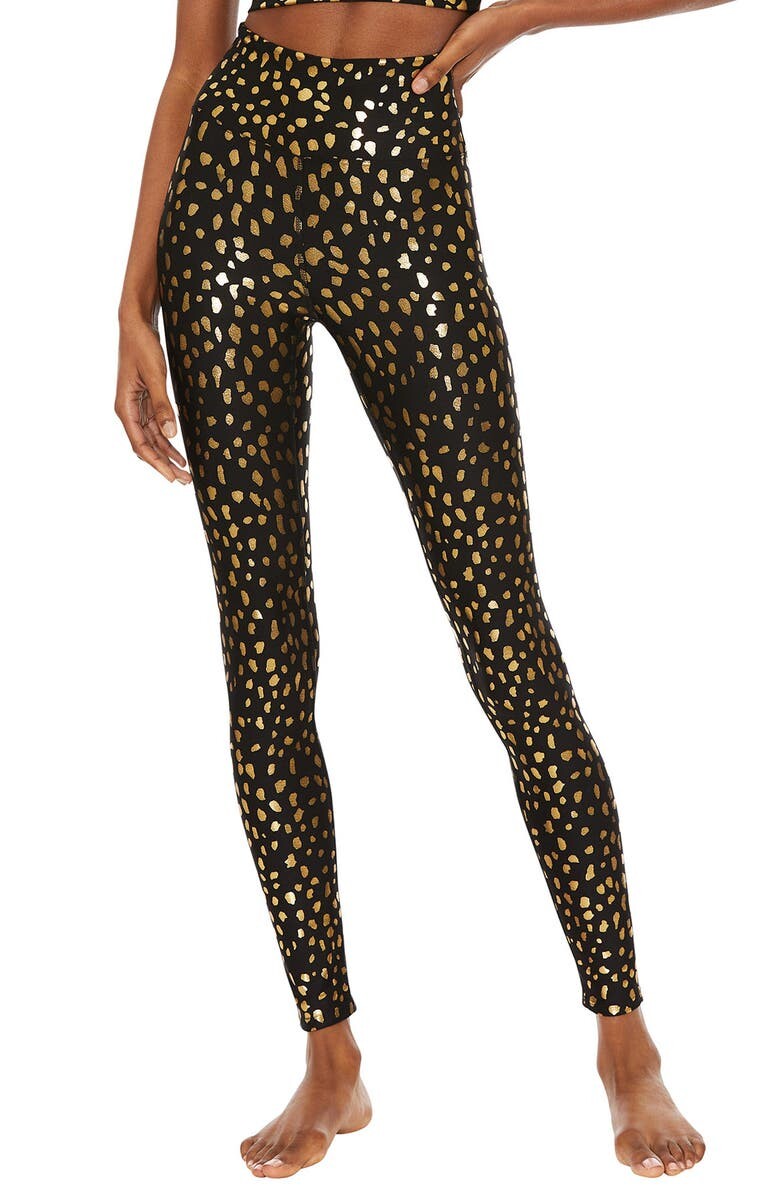 

Леггинсы с высокой талией Piper Metallic Spot BEACH RIOT