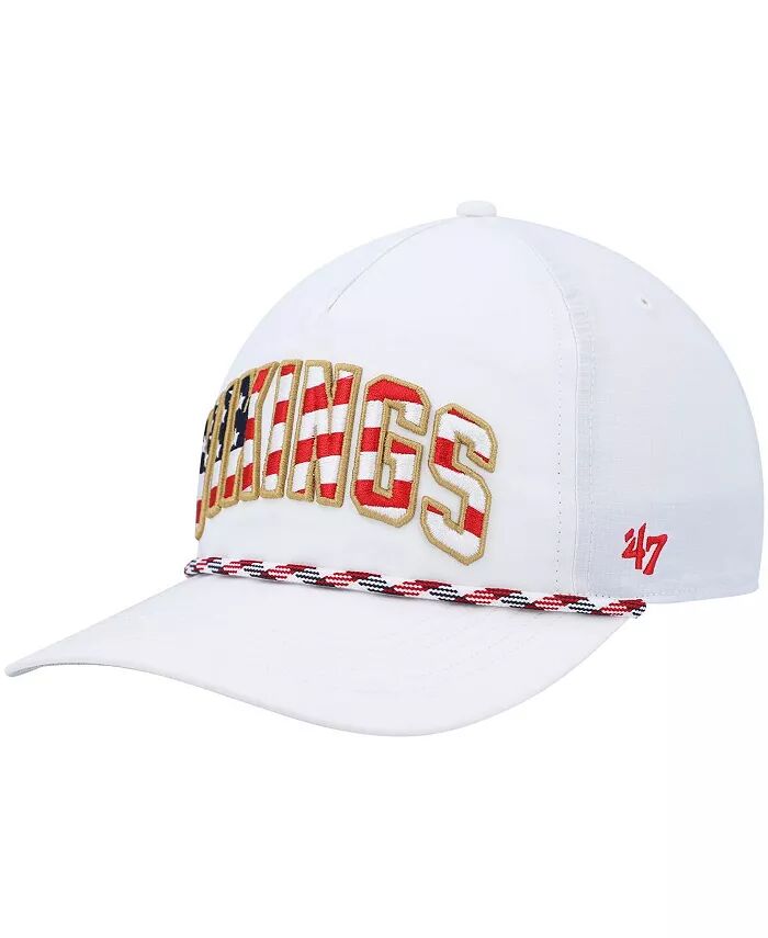 

Мужская белая регулируемая кепка Minnesota Vikings Hitch Stars and Stripes Trucker '47 Brand, белый