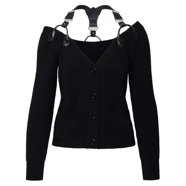 

Кардиган wool cardigan Moschino, черный