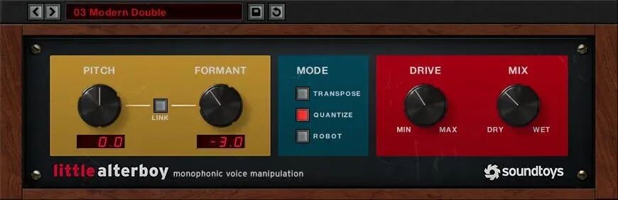 

Плагин голосового манипулятора Soundtoys Little AlterBoy