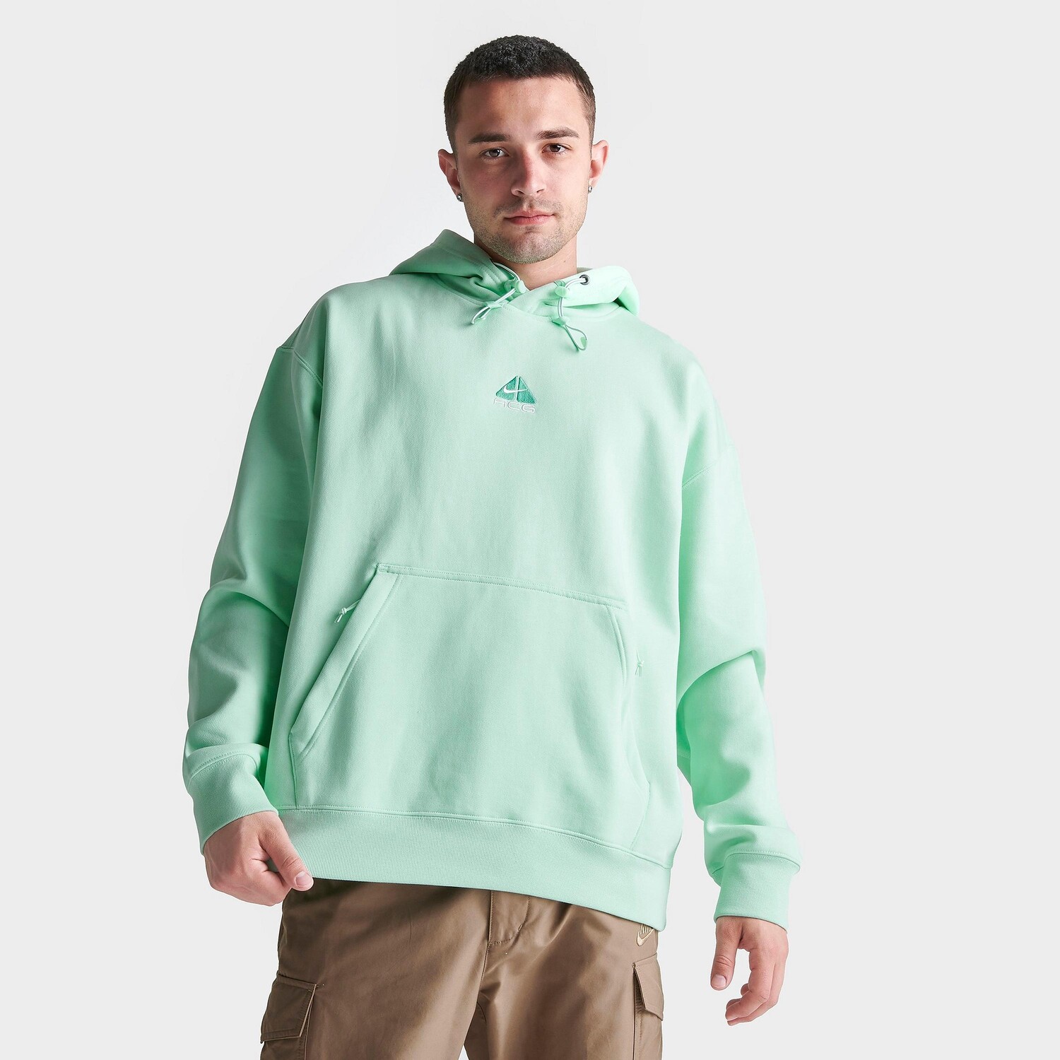 

Флисовый пуловер с капюшоном Nike ACG Therma-FIT, зеленый