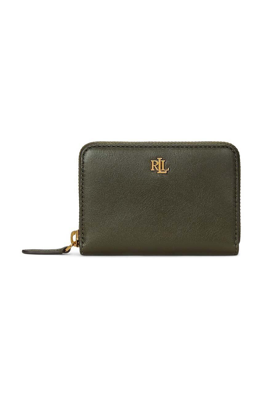 

Кожаный кошелек Lauren Ralph Lauren, зеленый