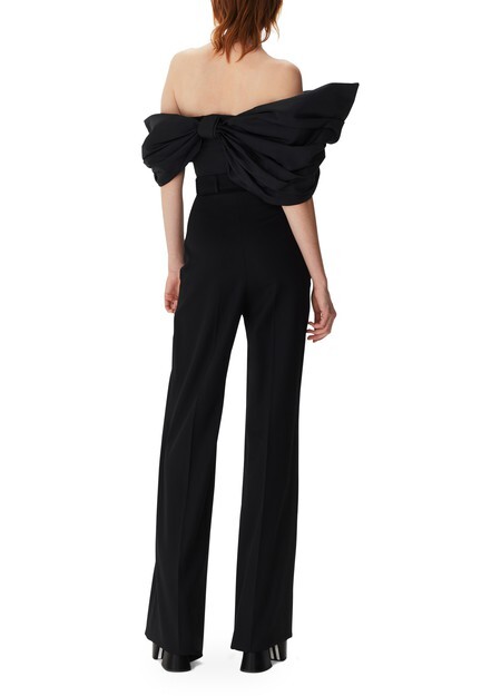 

Асимметричный топ из тафты Nina Ricci, черный