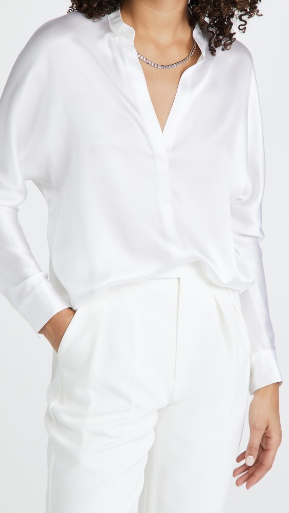 

Блуза Vince Band Collar