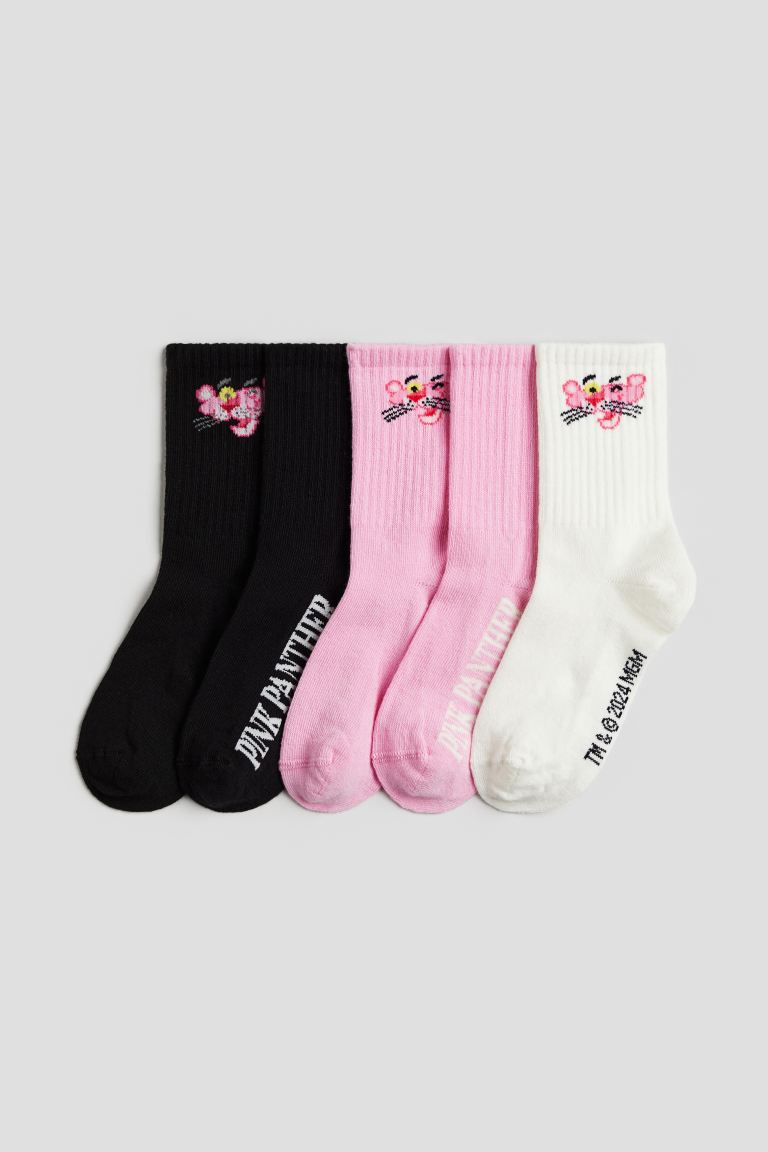 Упаковка из 5 чулок H&M, розовый мужская футболка розовая пантера m серый меланж