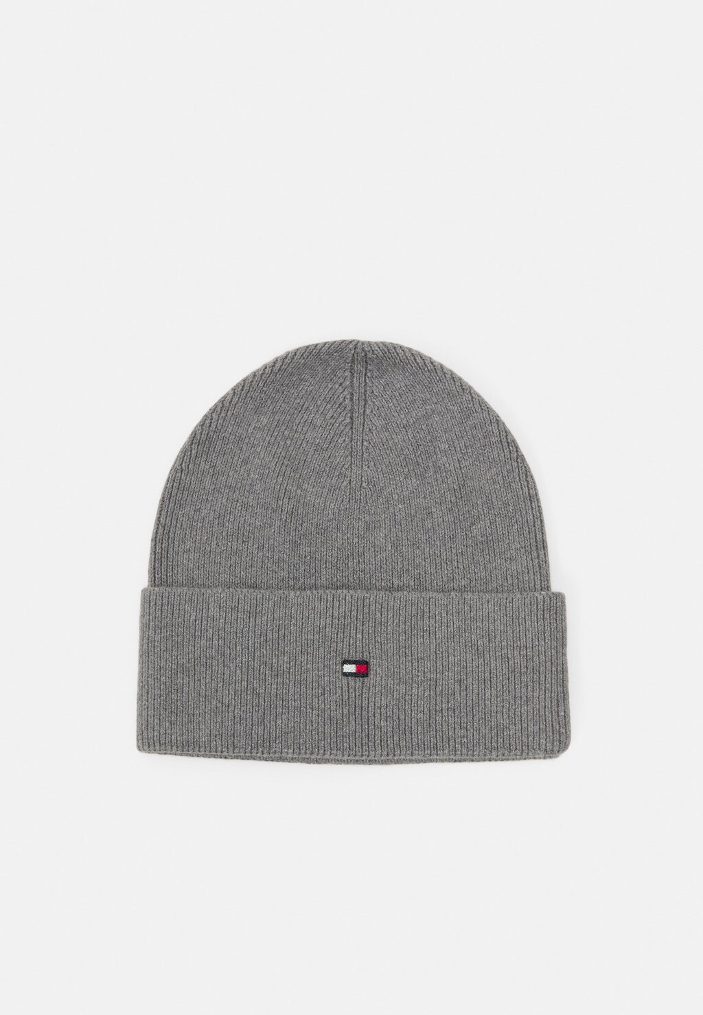 

Шапка ESSENTIAL FLAG BEANIE Tommy Hilfiger, цвет medium grey heather