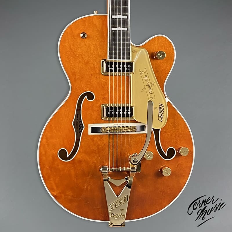 Электрогитара Gretsch G6120TG-DS Players Edition Nashville 2022 Roundup Orange электрогитара gretsch g6120tg ds players edition nashville with dynasonics and bigsby roundup orange support small business