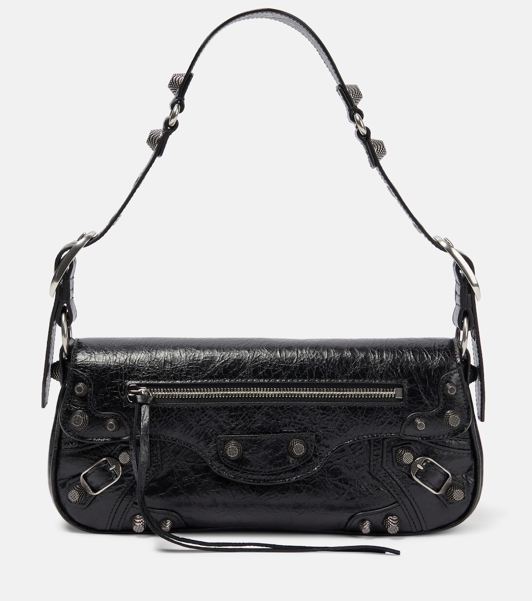 

Маленькая кожаная сумка через плечо le cagole Balenciaga, черный
