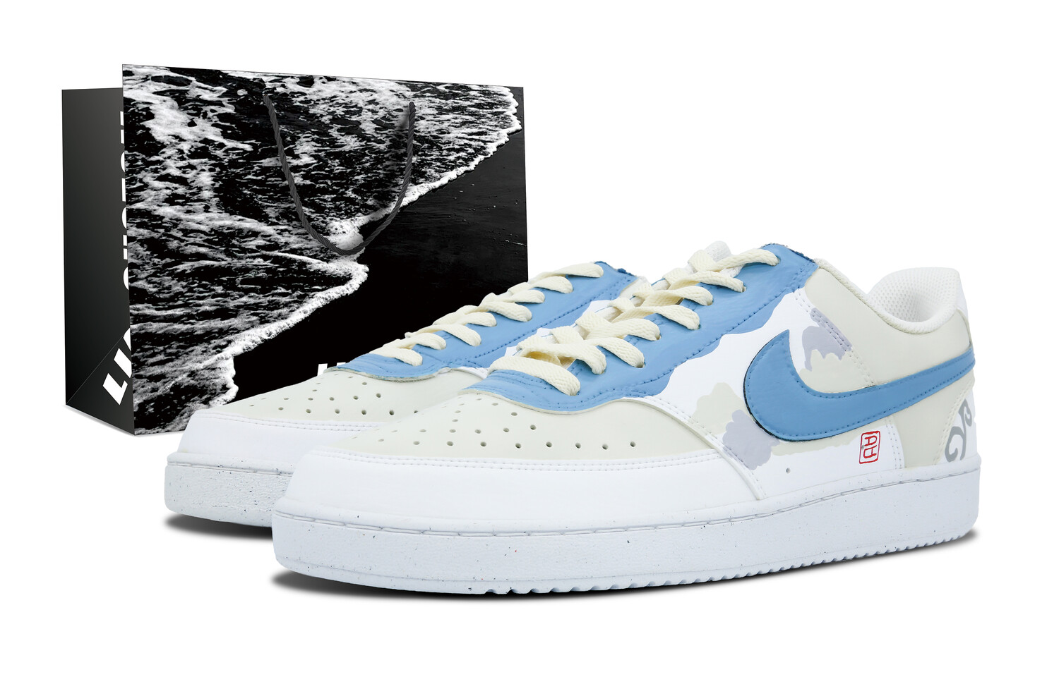 

Кроссовки Nike Court Vision 1 Skateboard Shoes Men Low-Top Blue
