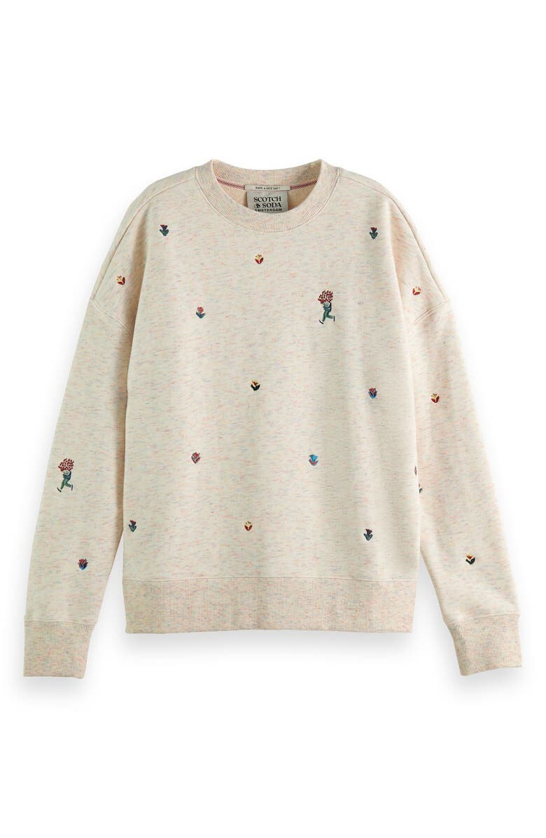 

Толстовка меланж с вышивкой SCOTCH & SODA