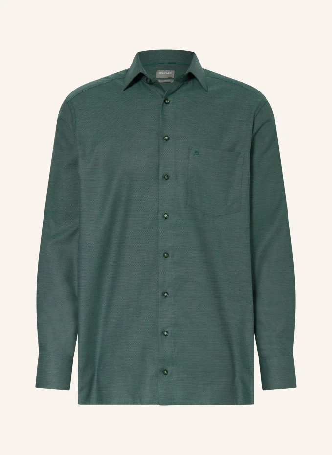 Рубашка luxor комфортного кроя Olymp, зеленый