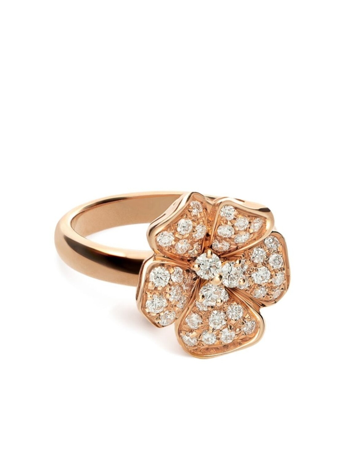 

Кольцо Flora из розового золота с бриллиантами LEO PIZZO, розовый
