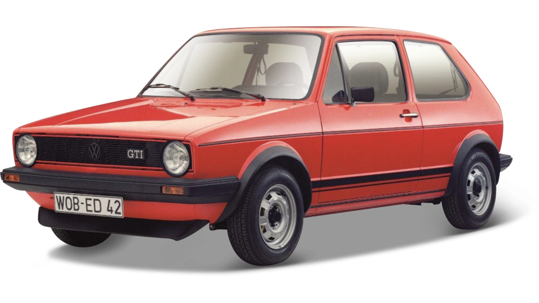 Bburago 1:24 Volkswagen Golf MK1 Gti (1979), красный синий красный черный для volkswagen vw golf iv gti 1 8 t turbo mk4 1999 2006 9 шт lhd только силиконовый шланг радиатора охлаждающей жидкости комплект труб