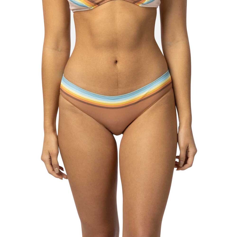 

Низ бикини Rip Curl Sunrise Stripe Cheeky Hipster, коричневый