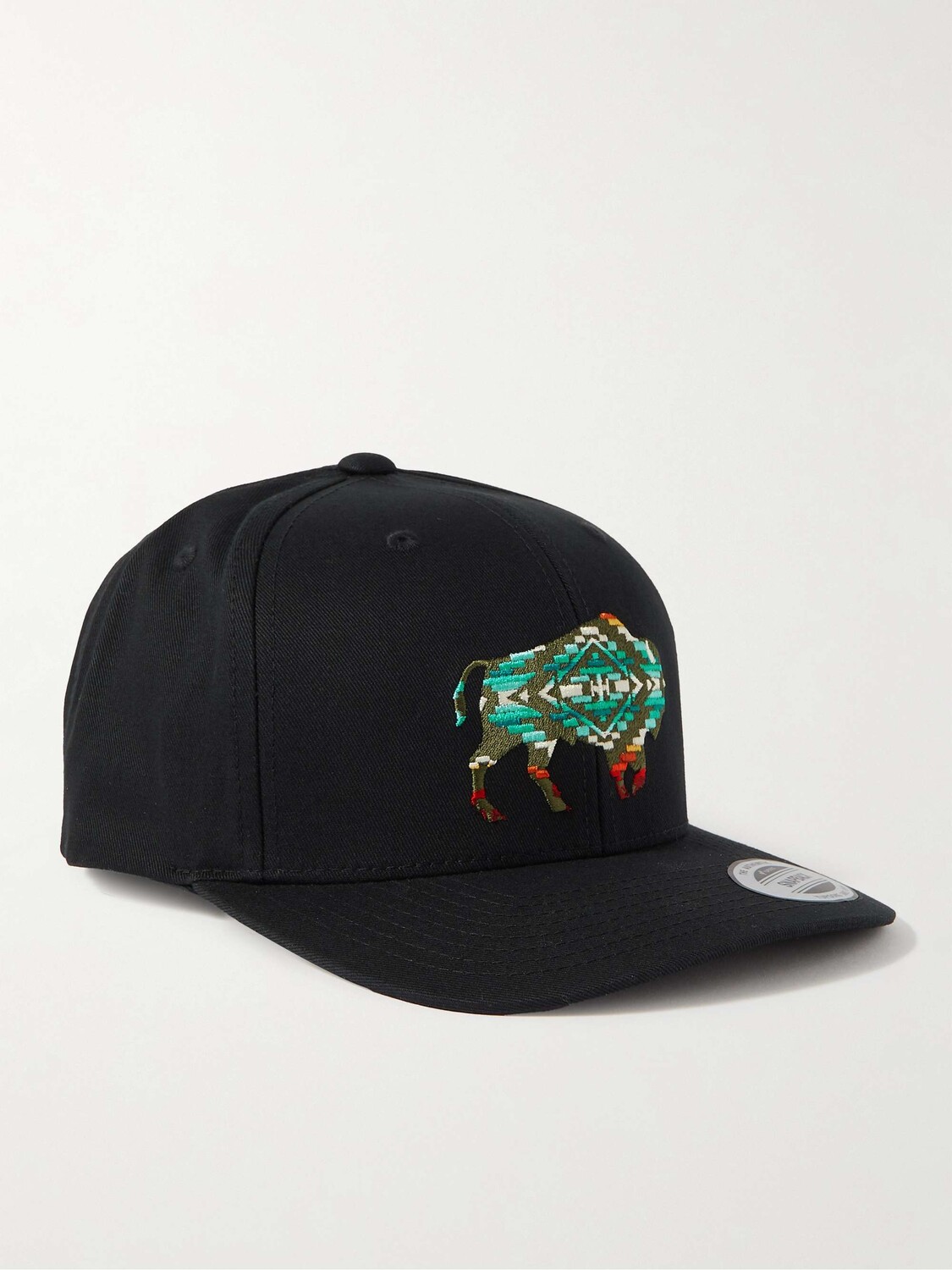 

Кепка из хлопка и твила с вышивкой Buffalo PENDLETON, черный