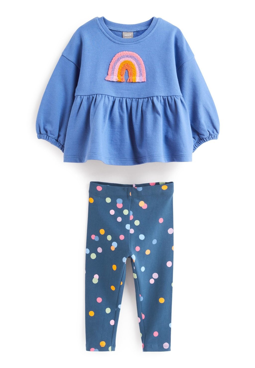 

Футболка с длинными рукавами Top And Legging Set Next, цвет navy rainbow