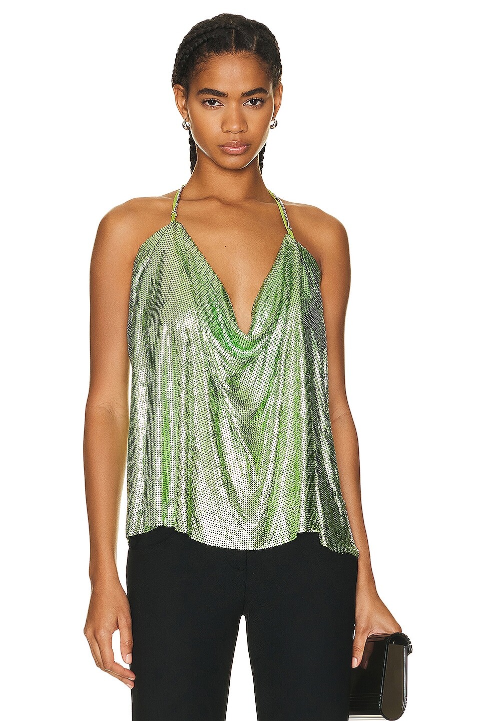 

Топ Et Ochs Minka Chainmail Tank, цвет Fern