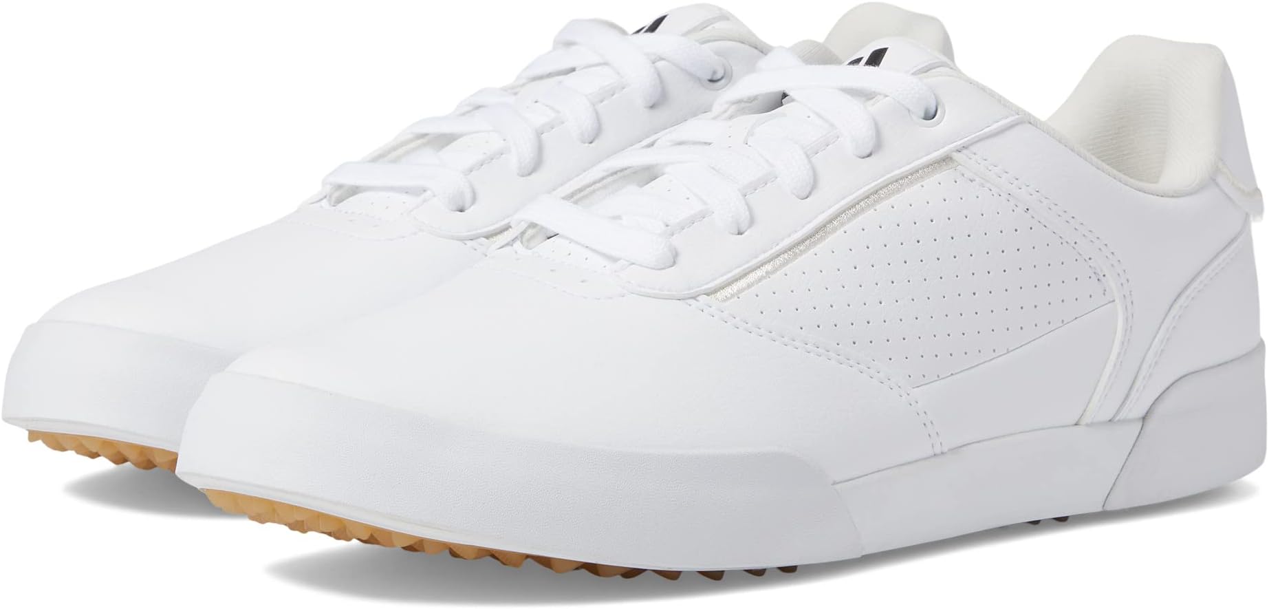 Кроссовки Retrocross Spikeless Golf Shoes adidas, цвет Footwear White/Core Black/Chalk White