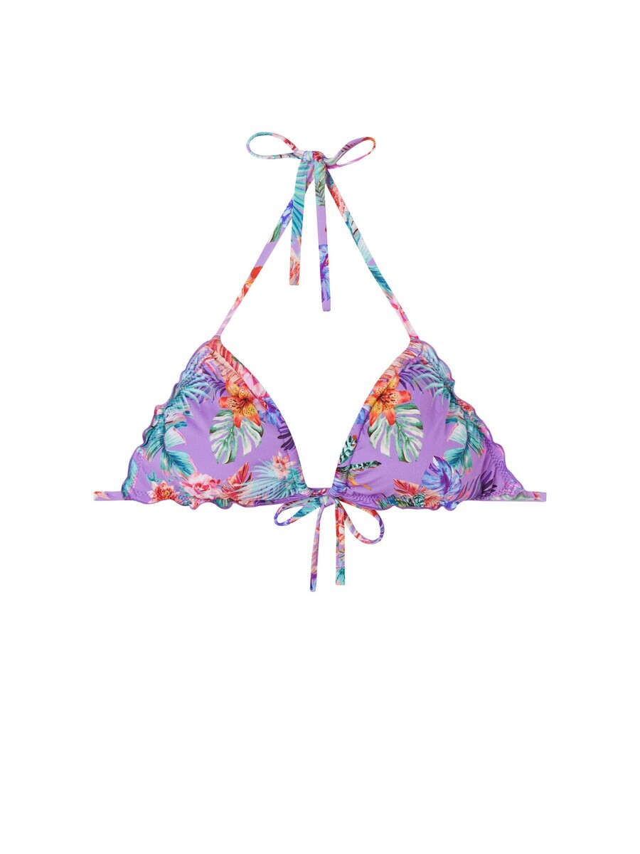 

Топ бикини CALZEDONIA Triangle Bikini Top FAIRY JUNGLE, фиолетовый