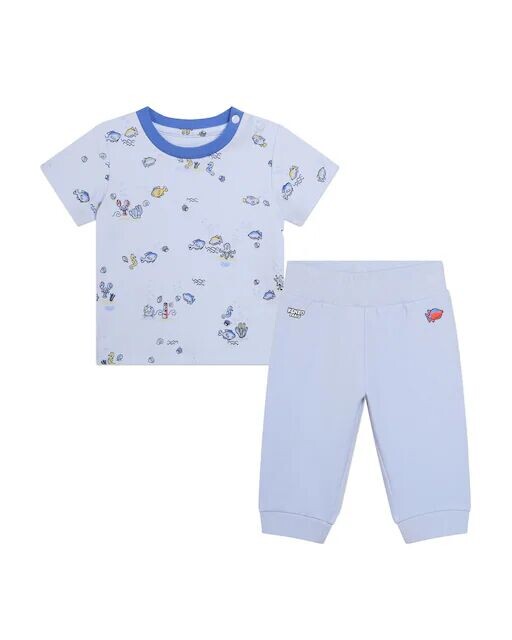 

Комплект для мальчика с короткими рукавами Kenzo Kids, светло-синий