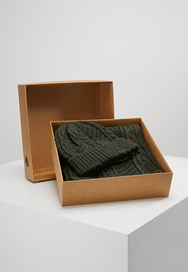 

Шарф ONSERIK BOX SCARF BEANIE Only & Sons, лесная ночь