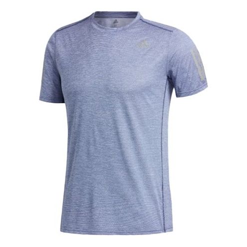Футболка adidas Reflective Running Sports Short Sleeve Blue, синий