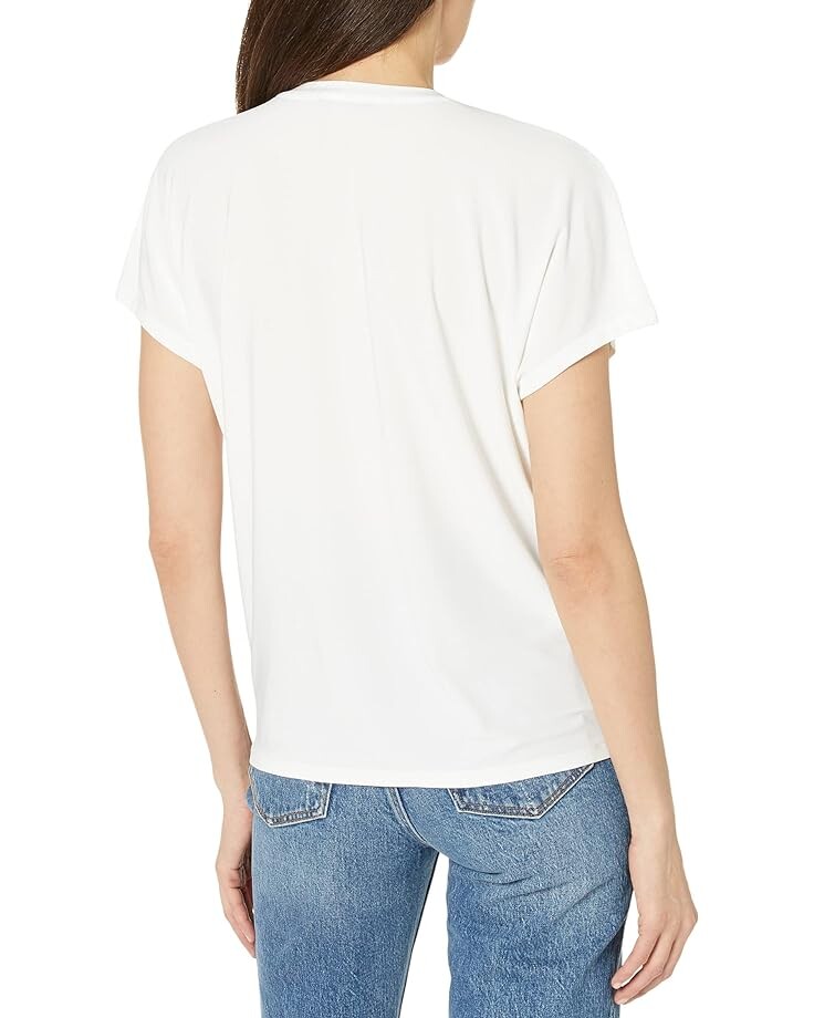 

Топ Tommy Hilfiger Short Sleeve Color-Block Top, цвет Ivory/Black