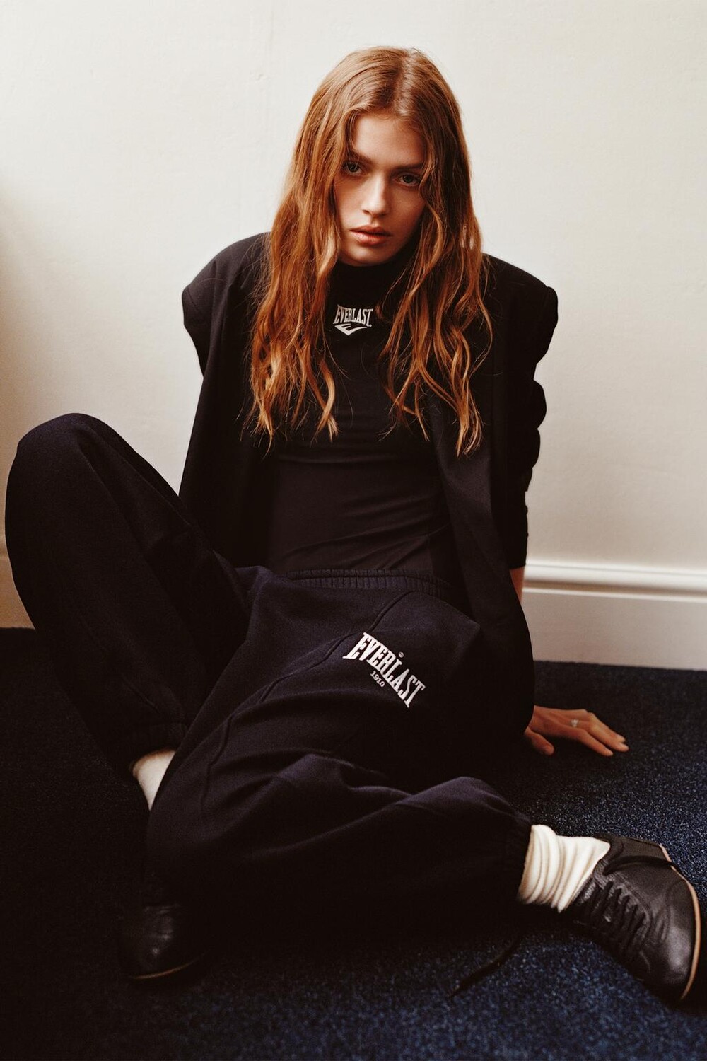 

Брюки для джоггеров everlast x zara ZARA, темно-синий