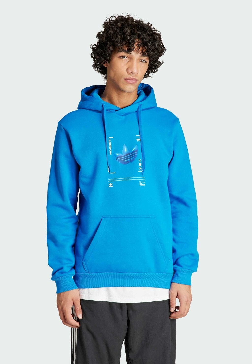 

Толстовка London Graphic adidas Originals, цвет blue bird