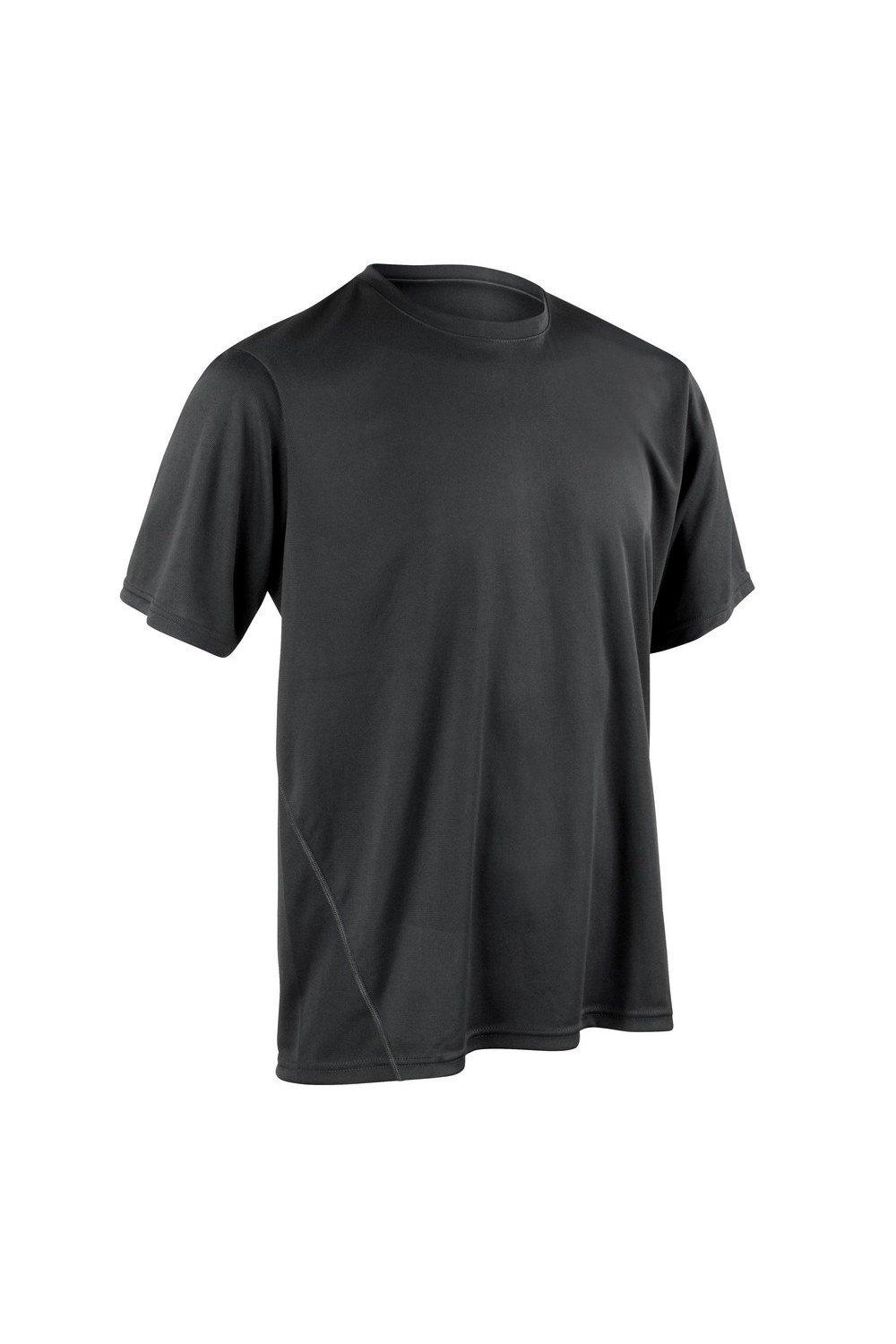 Быстросохнущая спортивная футболка с короткими рукавами Spiro, черный