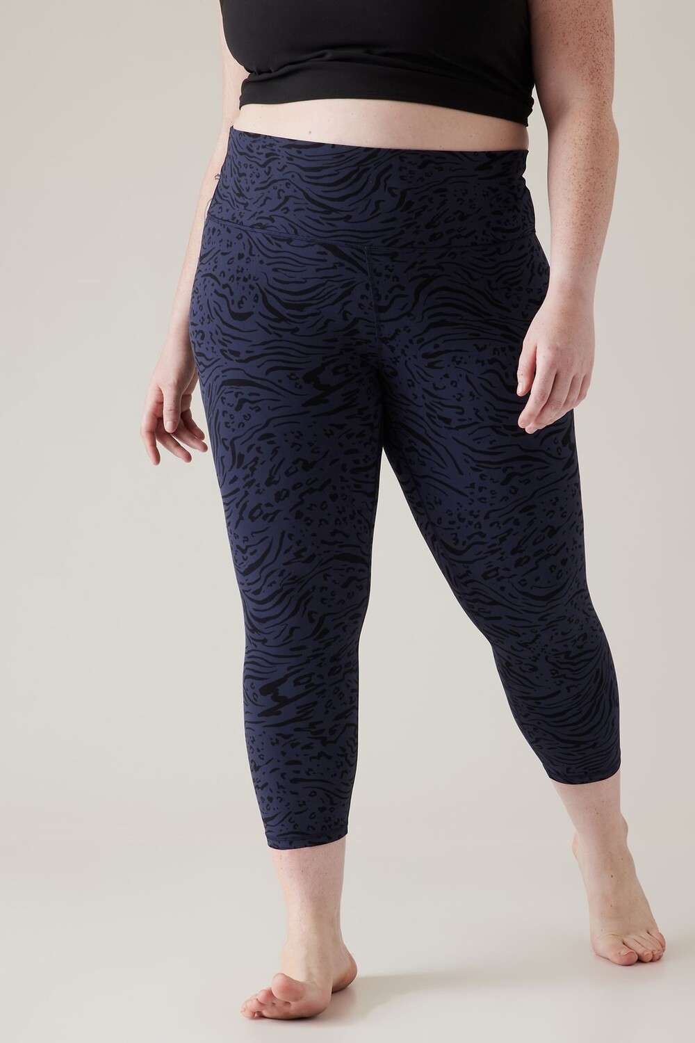 

Леггинсы Transcend 7/8 Athleta, синий