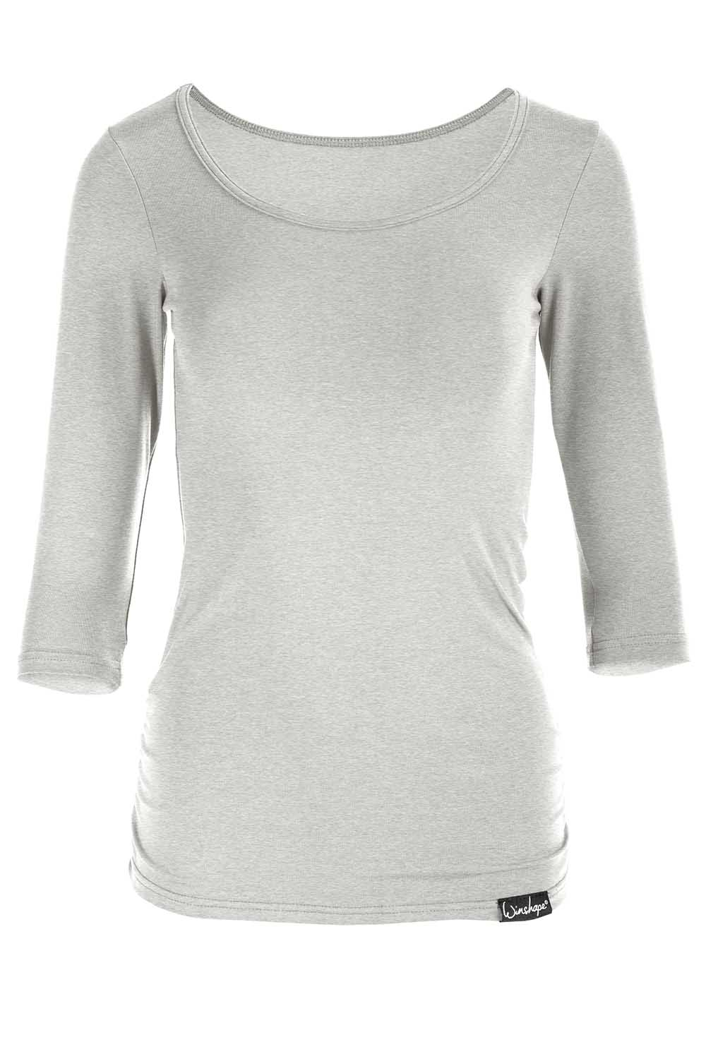 Спортивная футболка Winshape 3/4 Arm Shirt WS4, серый меланж
