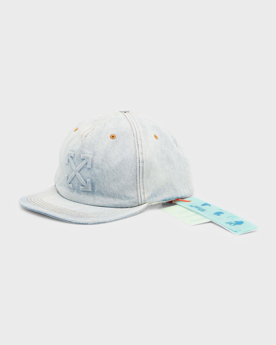 

Мужская бейсболка со стрелками из потертого денима Off-White