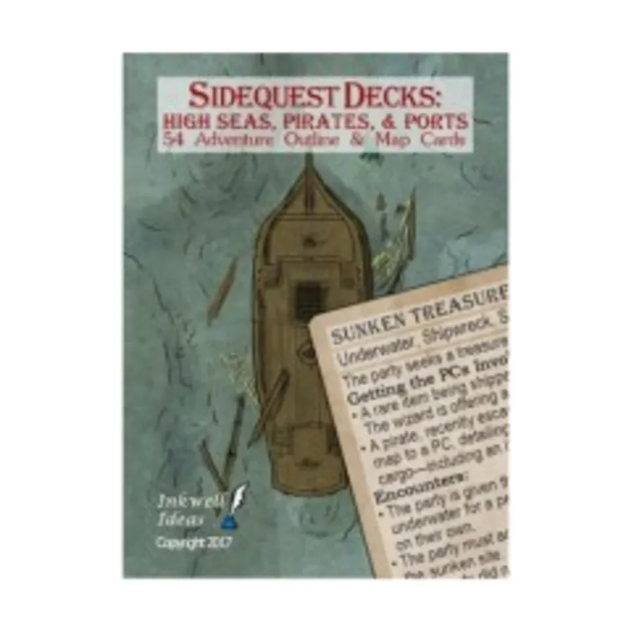 

Открытое море, пираты и порты, Sidequest Decks