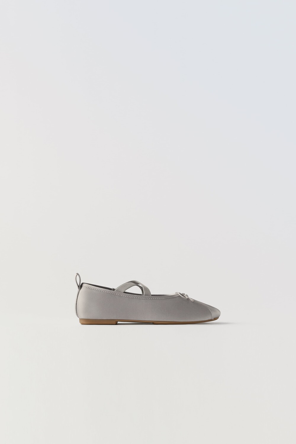 

Балетки с бантами Zara, серый