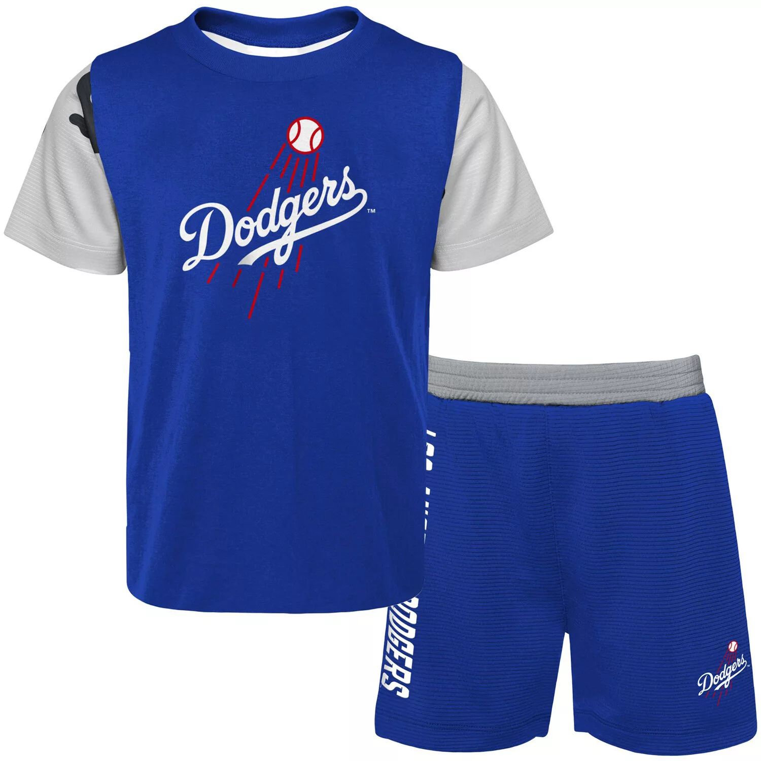 Комплект из футболки и шорт для новорожденных и младенцев Royal/Los Angeles Dodgers Pinch Hitter Outerstuff