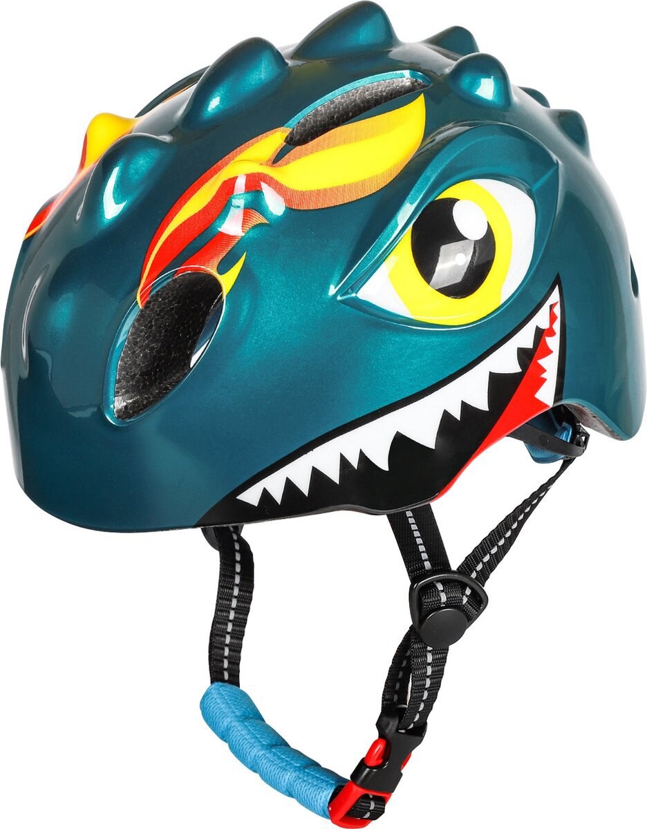 

Велосипедный шлем Pro Sport Lights Dinosaur urban, зеленый